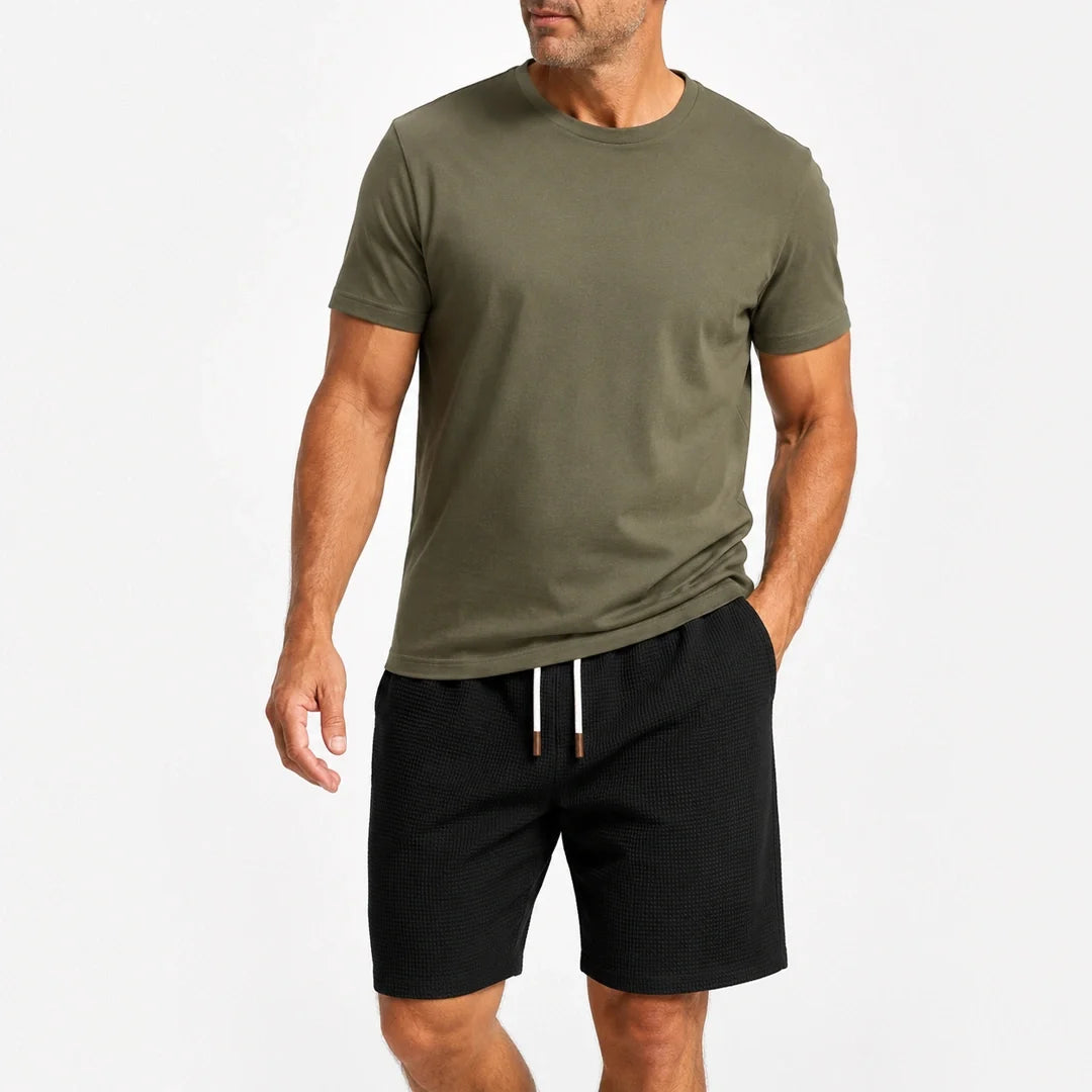 Short Casual de Tejido Waffle para Hombre