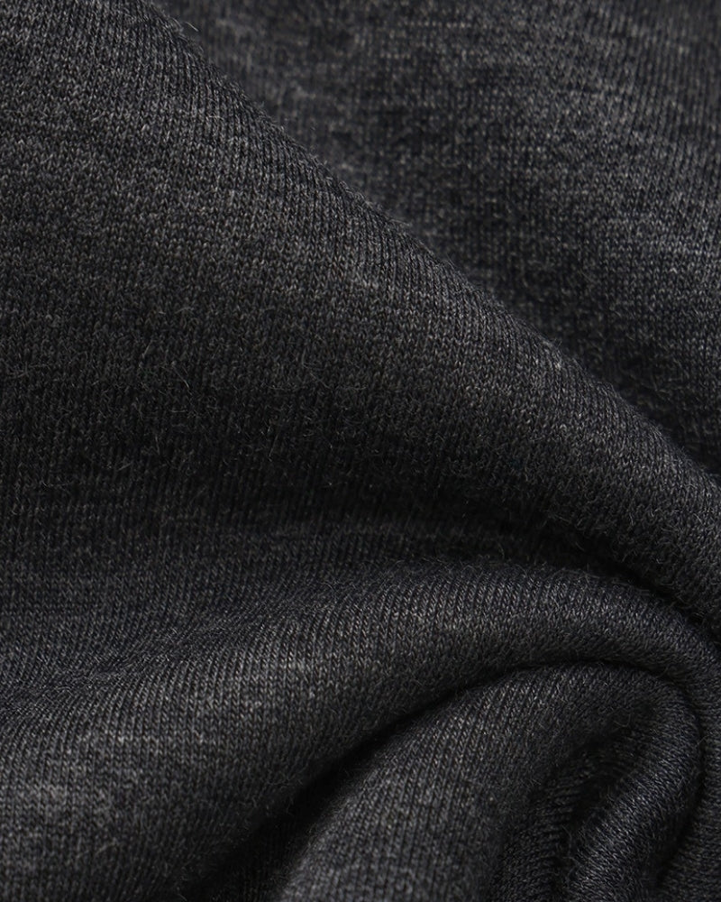 Sudadera de Cuello Redondo en Modal y Algodón