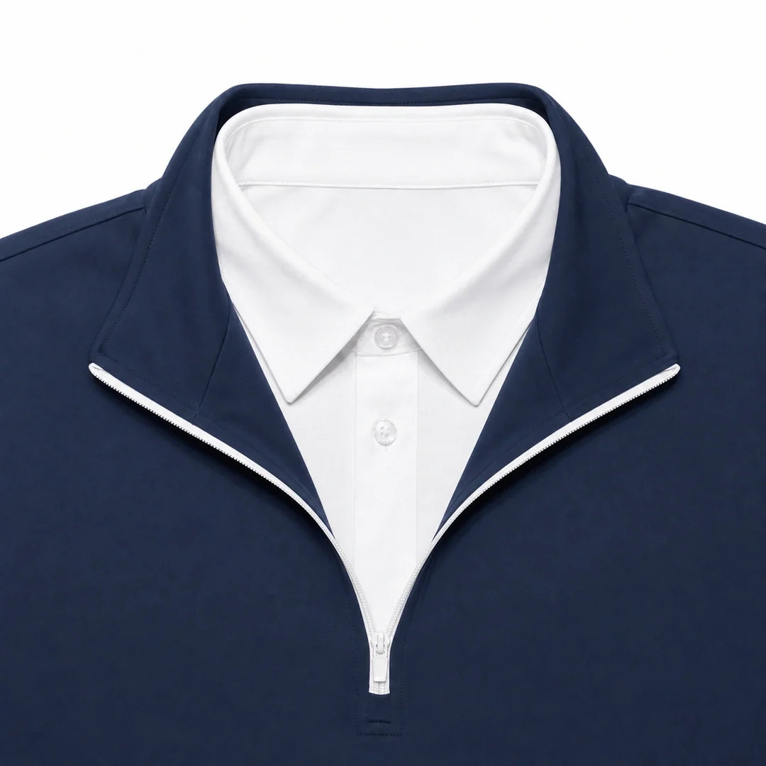 Polo Quarter-Zip 2 en 1 para Hombre
