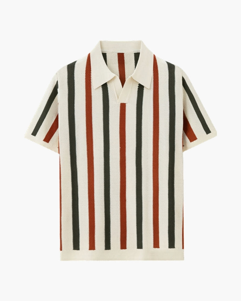Polo Tejido de Rayas para Hombre