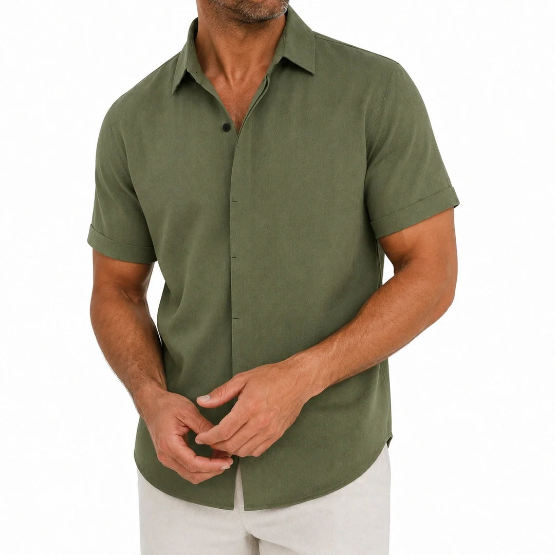 Camisa Manga Corta Relajada de Verano