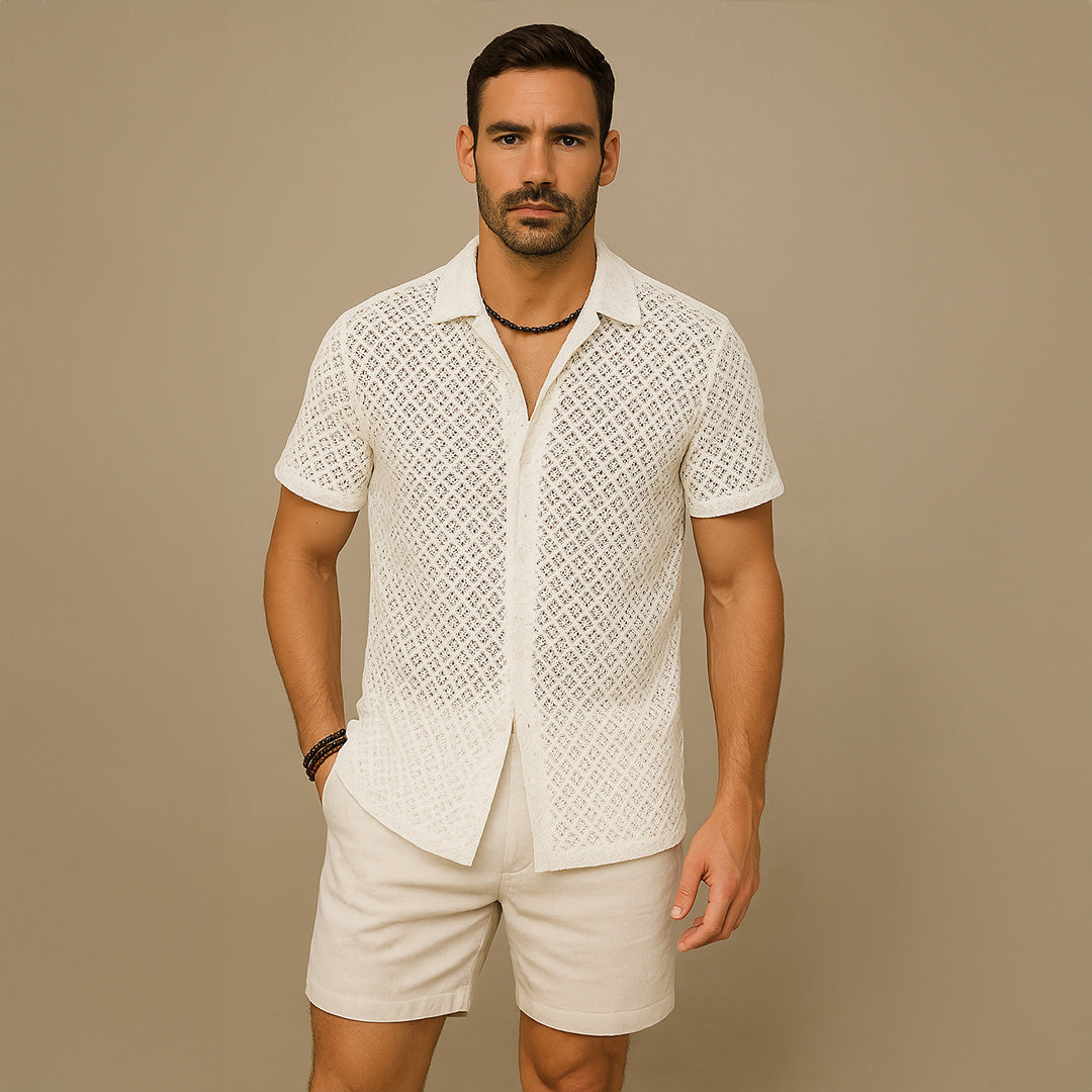 Camisa de Malla para Hombre Verano