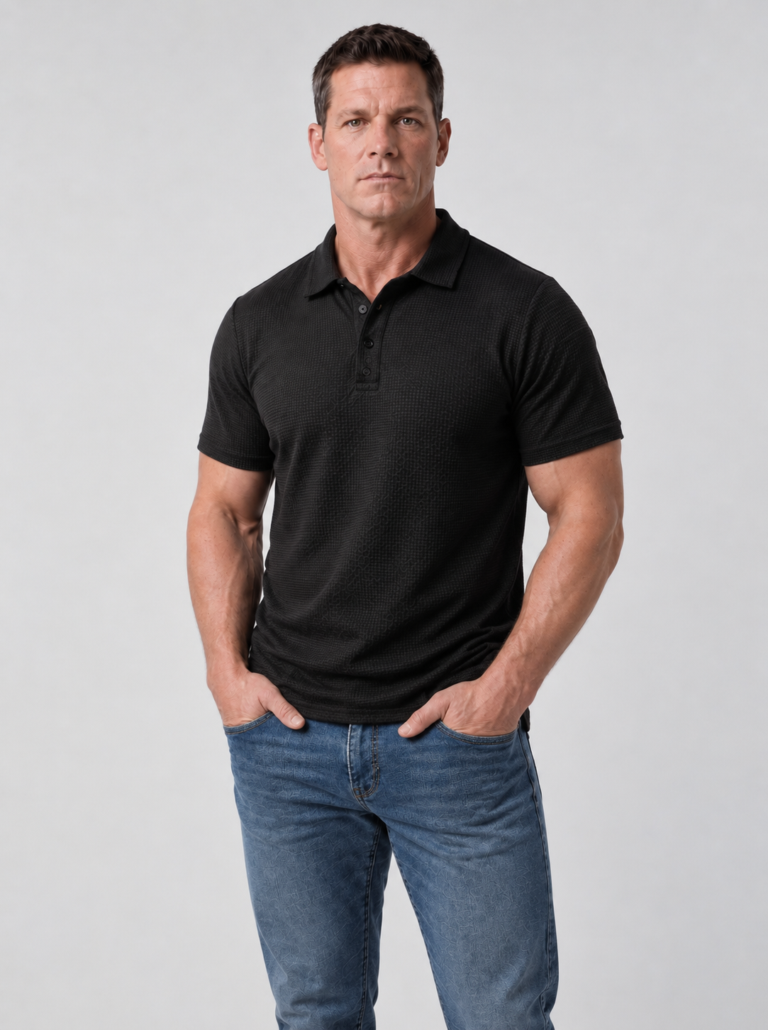 Playera Polo Elástica para Hombre