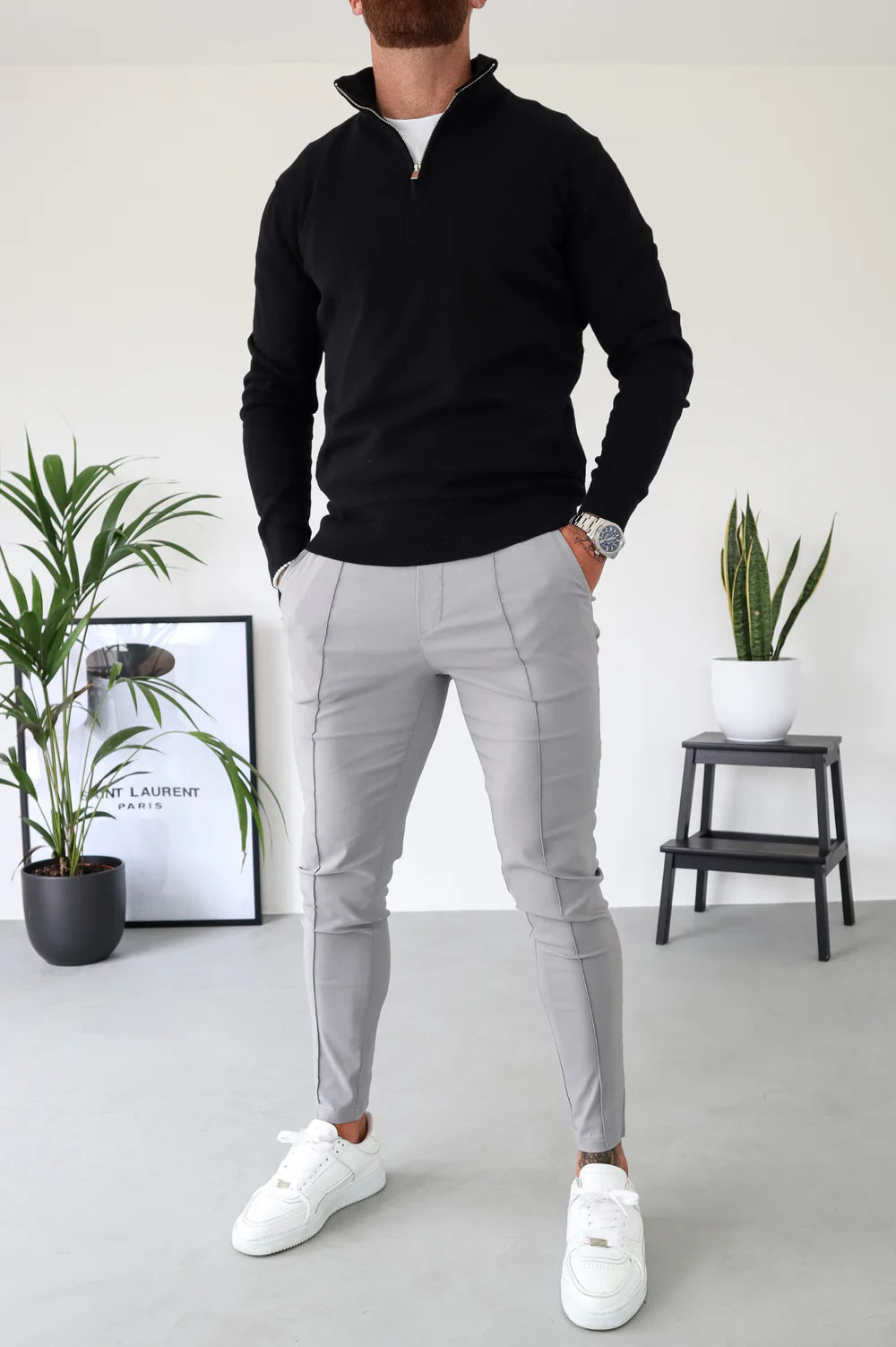 Suéter Half-Zip Versátil para Hombre