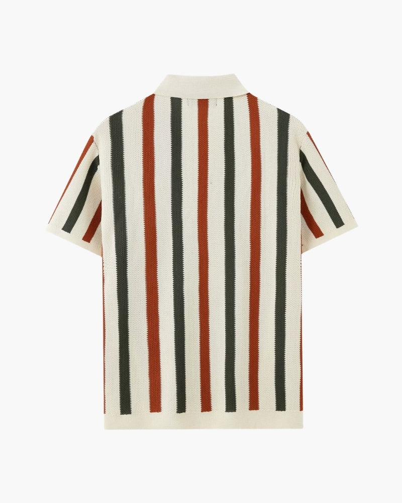 Polo Tejido de Rayas para Hombre