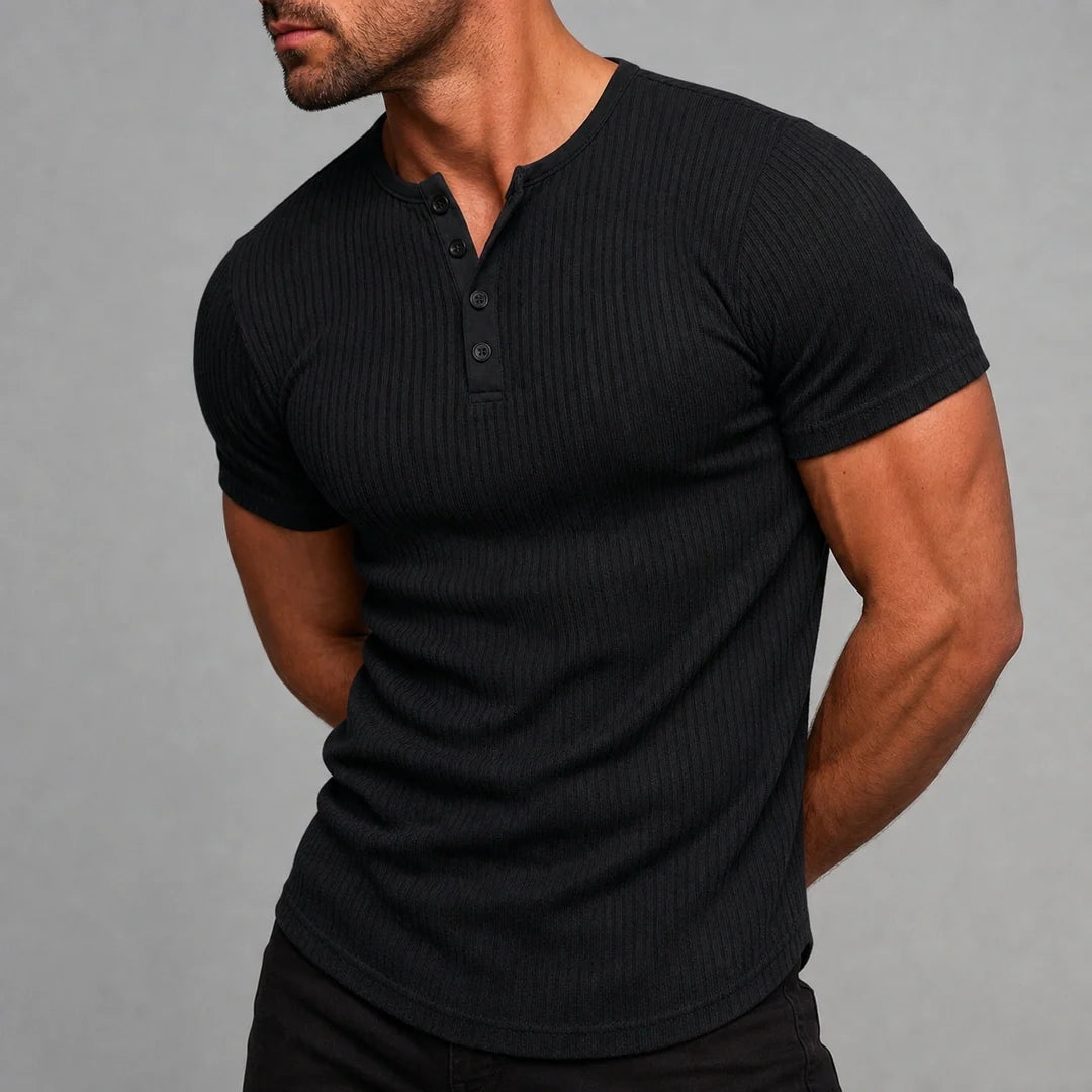 Playera Henley para Hombre