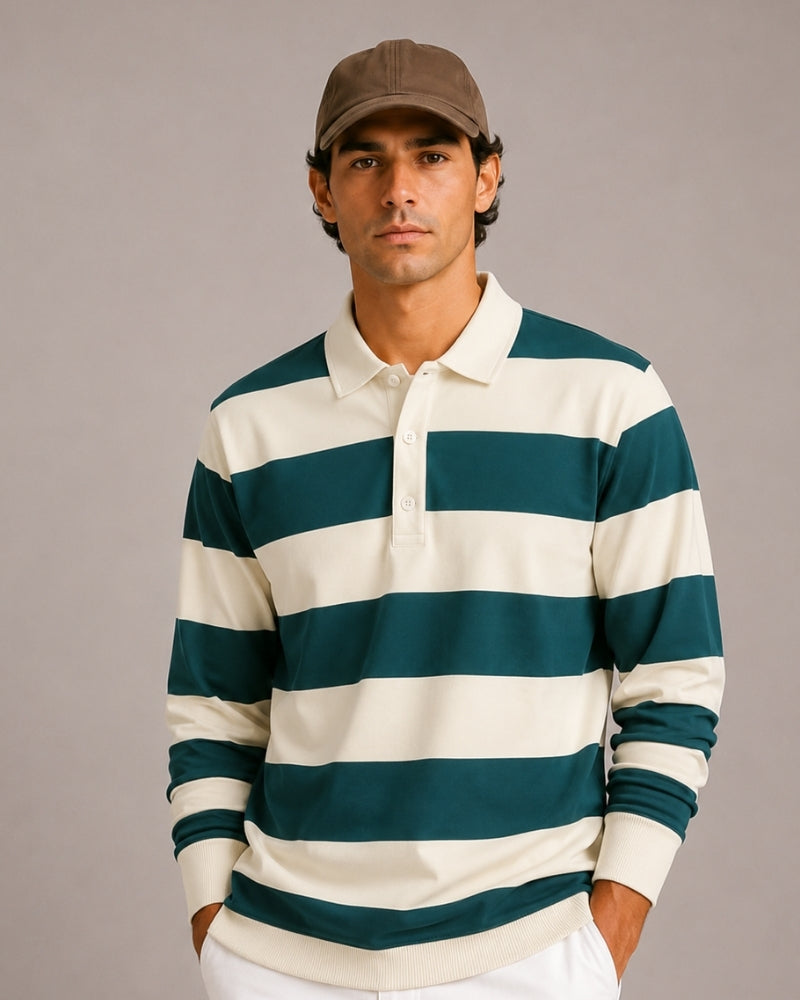 Polo Rugby de Rayas para Hombre