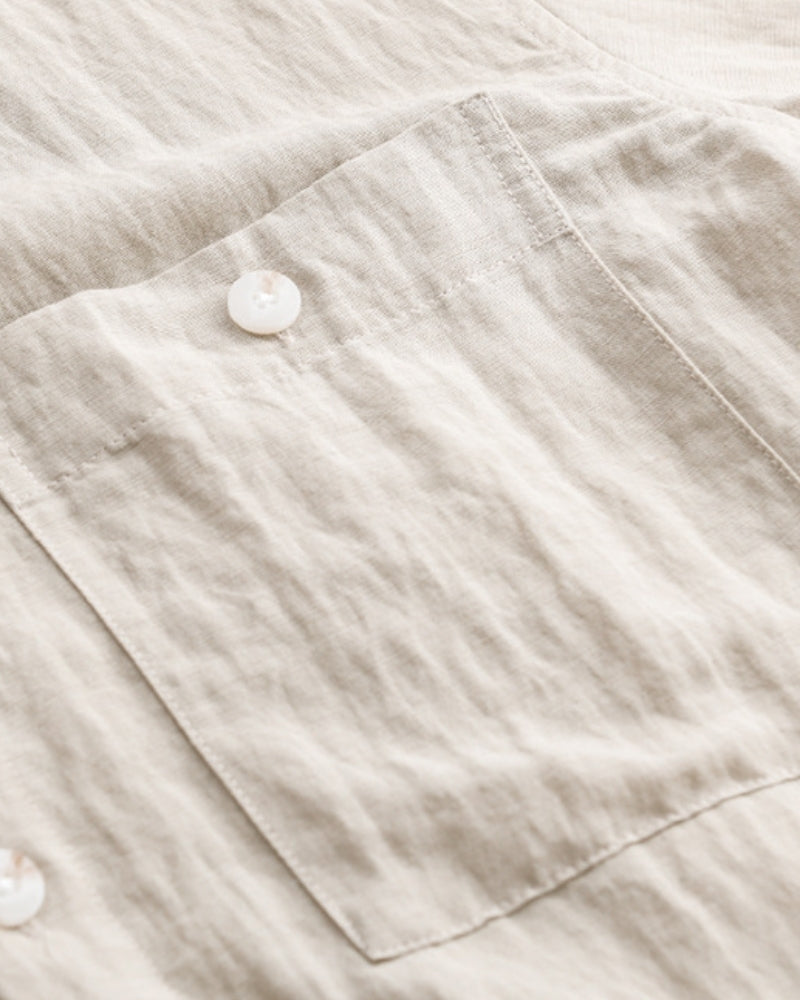 Camisa Overshirt de Tencel y Lino