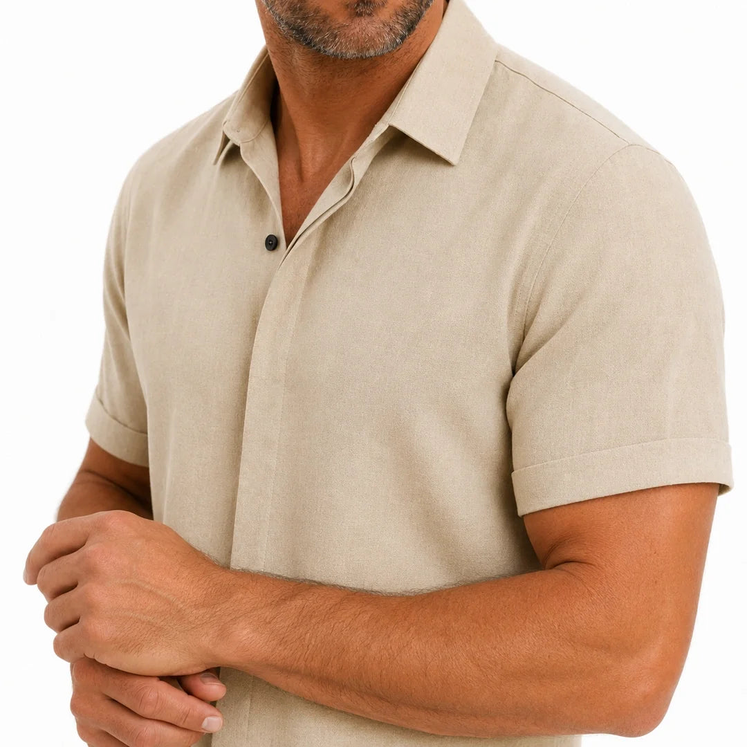 Camisa Manga Corta Relajada de Verano