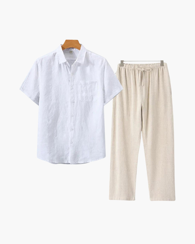 Combo de Playera y Pantalón de Lino