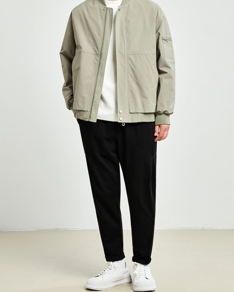 Chamarra Bomber Minimalista para Hombre