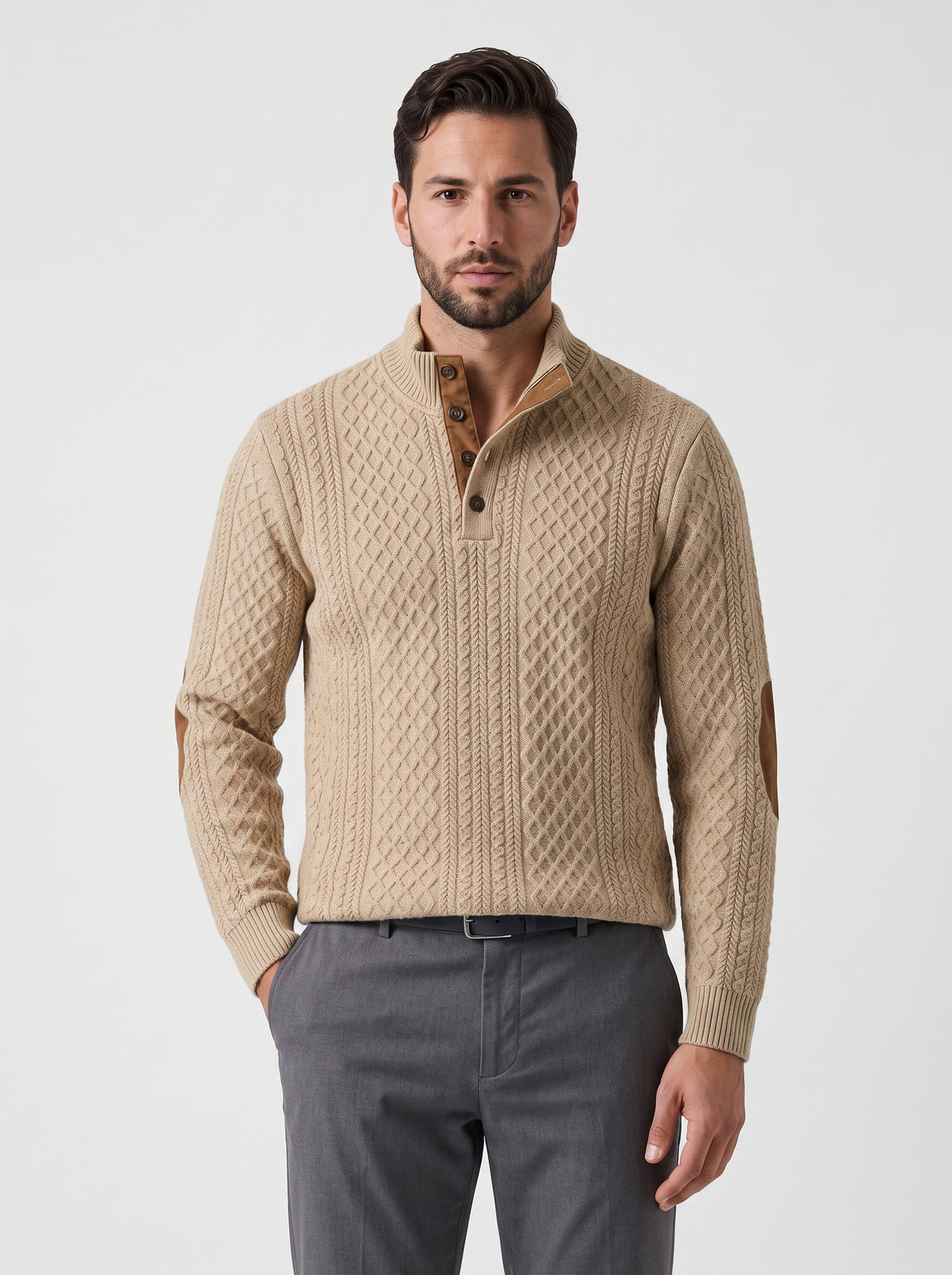 Suéter de Cuello Alto para Hombre