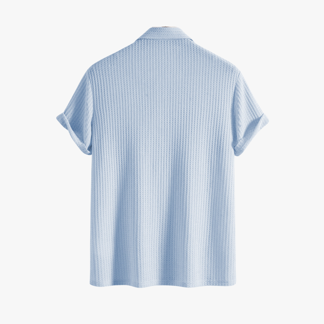 Polo de Punto Waffle para Hombre