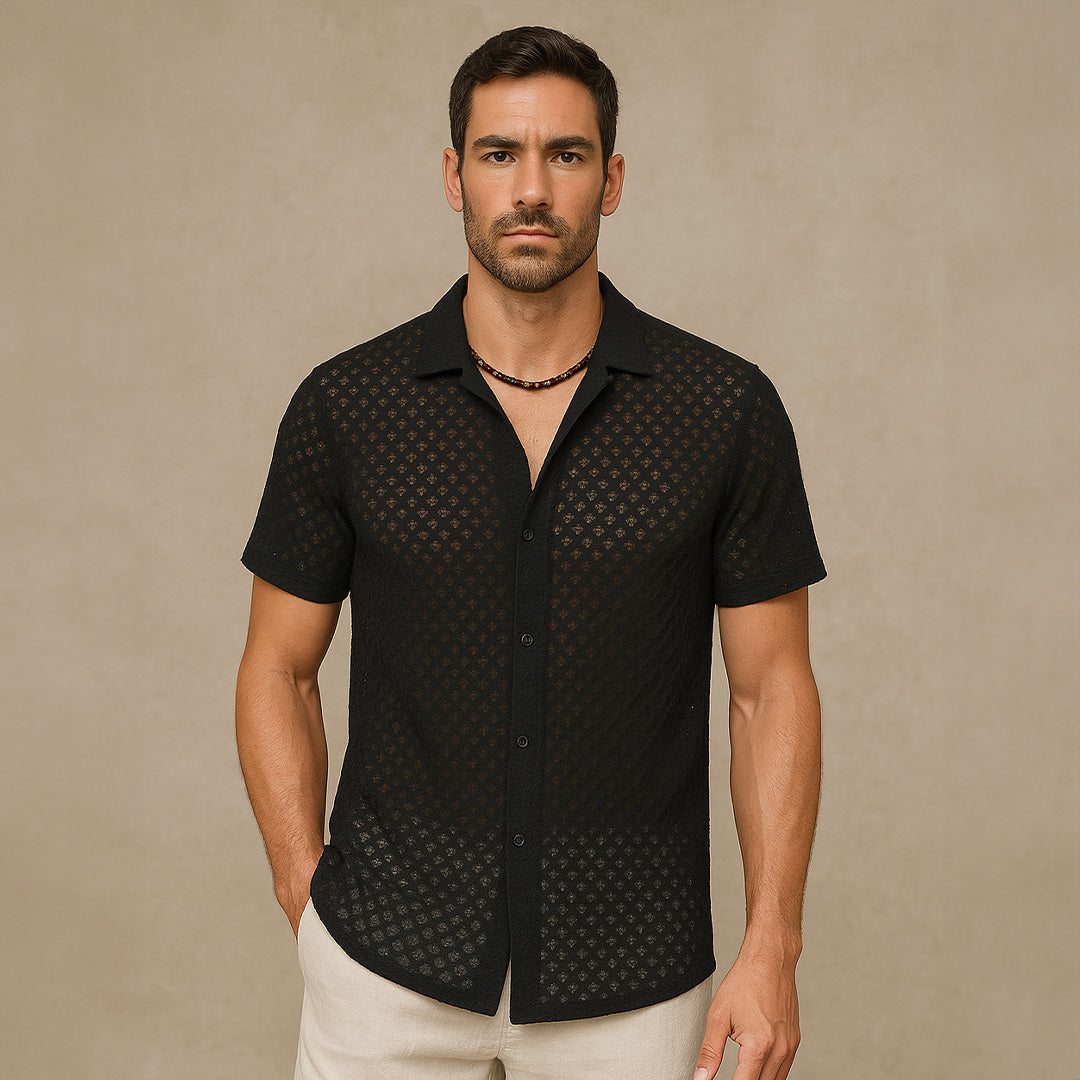 Camisa de Malla para Hombre Verano