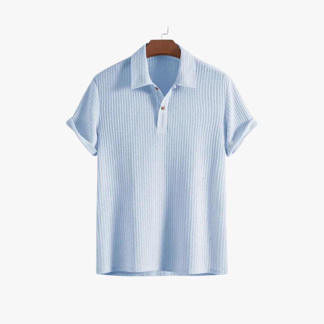 Polo de Punto Waffle para Hombre