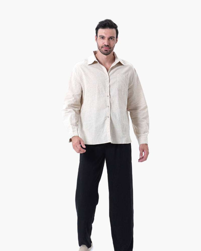 Set de Camisa y Pantalón de Lino para Hombre