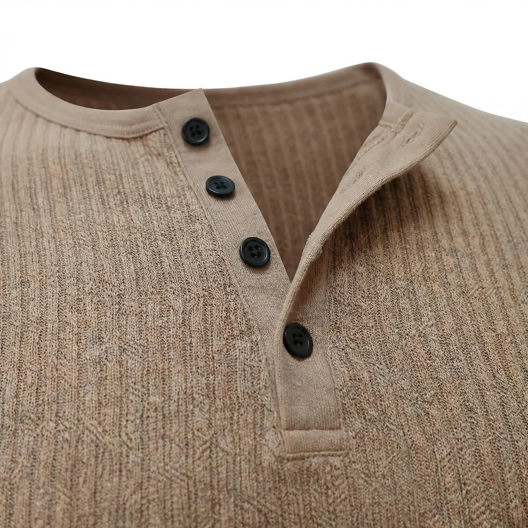 Playera Henley para Hombre