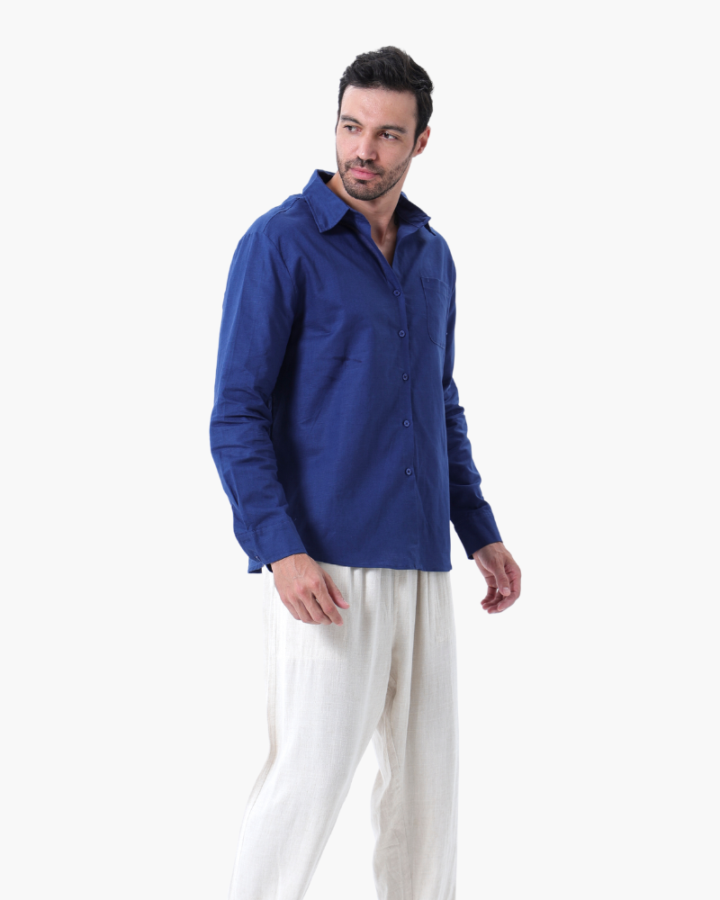 Set de Camisa y Pantalón de Lino para Hombre