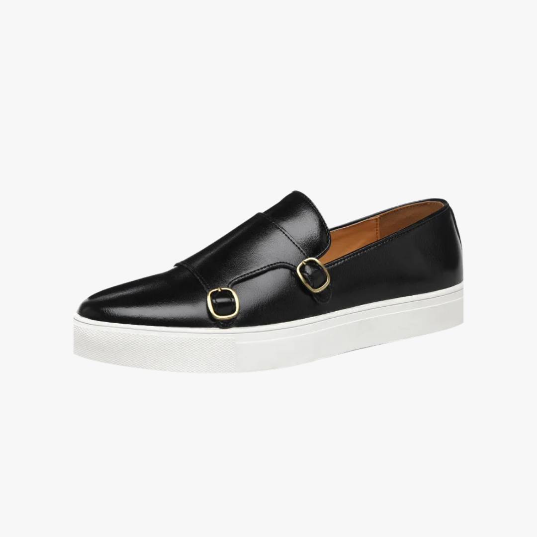 Mocasines de Piel con Hebilla para Hombre