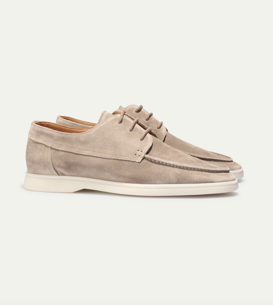 Mocasines de Piel con Suela de Goma para Hombre