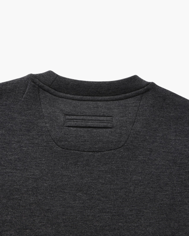Sudadera de Cuello Redondo en Modal y Algodón