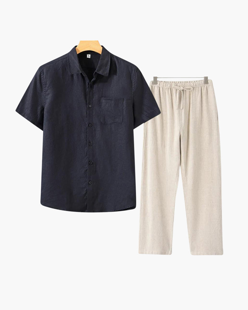 Combo de Playera y Pantalón de Lino