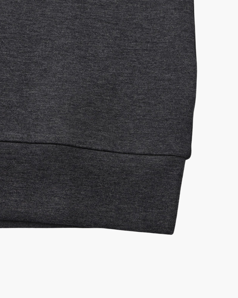 Sudadera de Cuello Redondo en Modal y Algodón