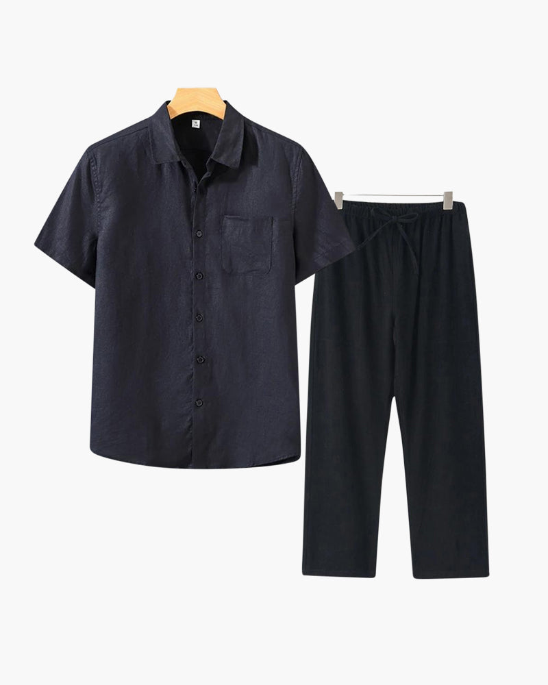 Combo de Playera y Pantalón de Lino