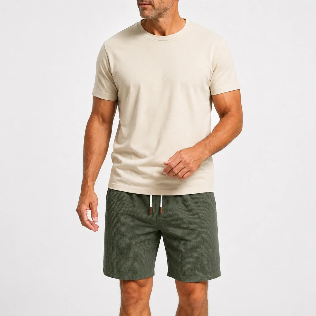 Short Casual de Tejido Waffle para Hombre