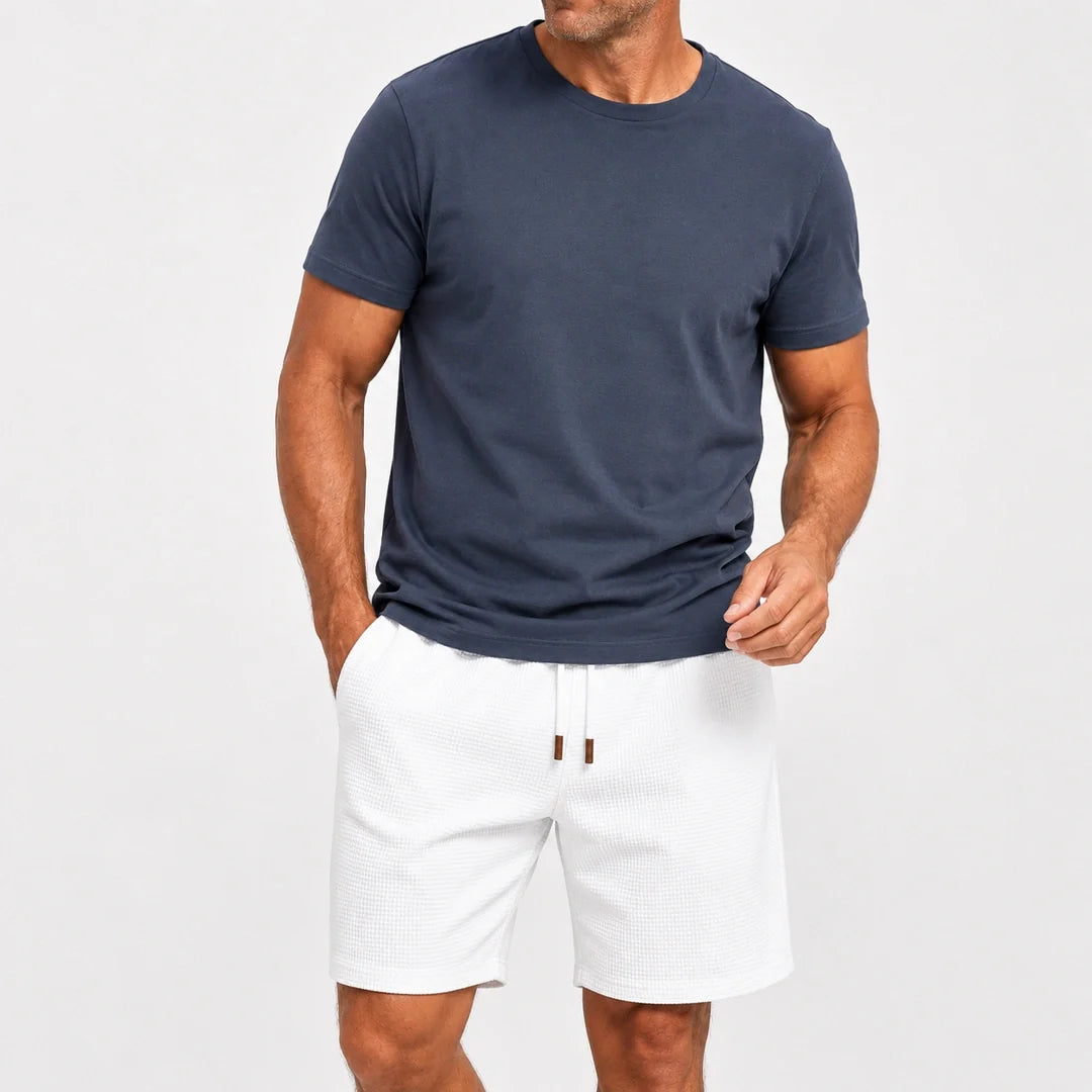 Short Casual de Tejido Waffle para Hombre