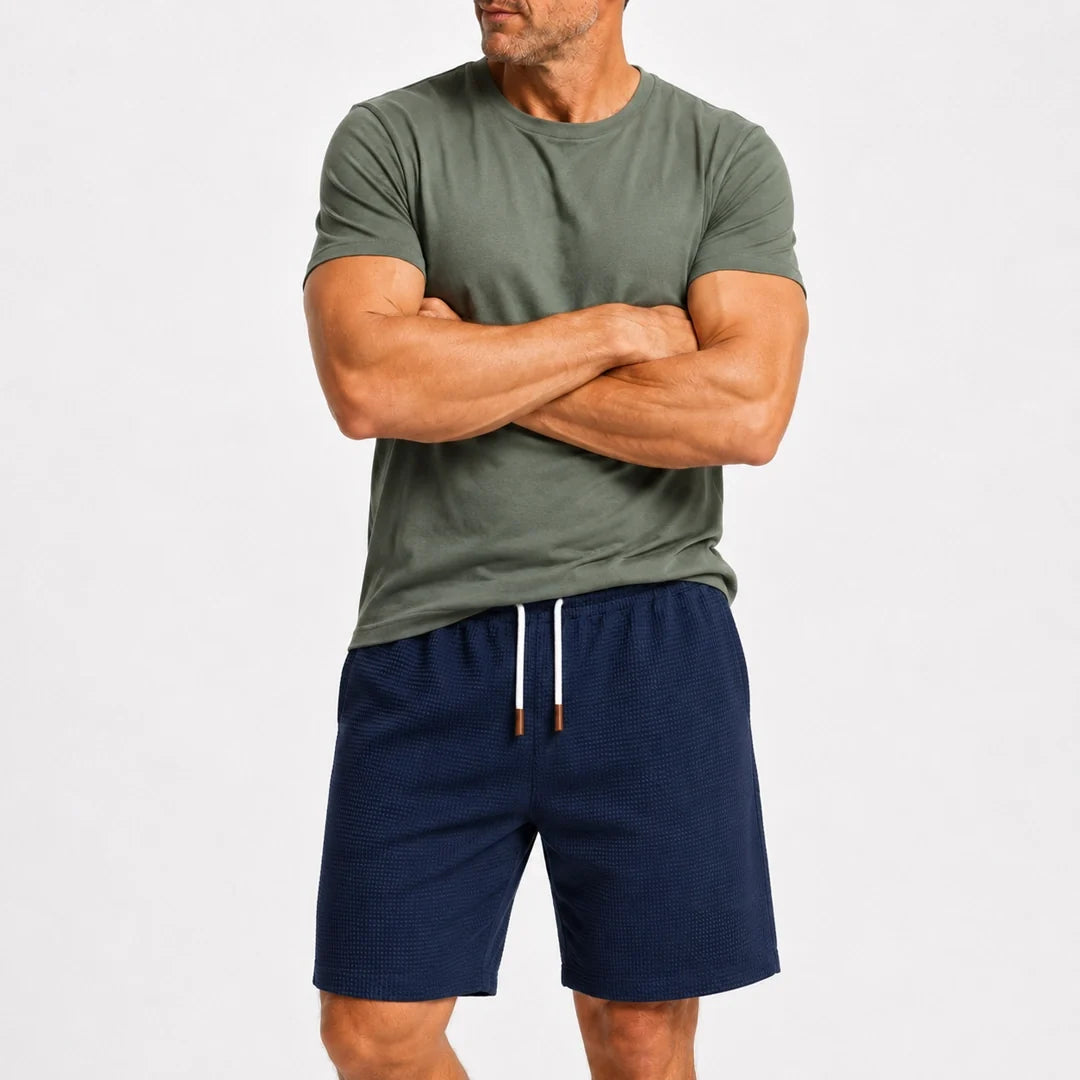 Short Casual de Tejido Waffle para Hombre