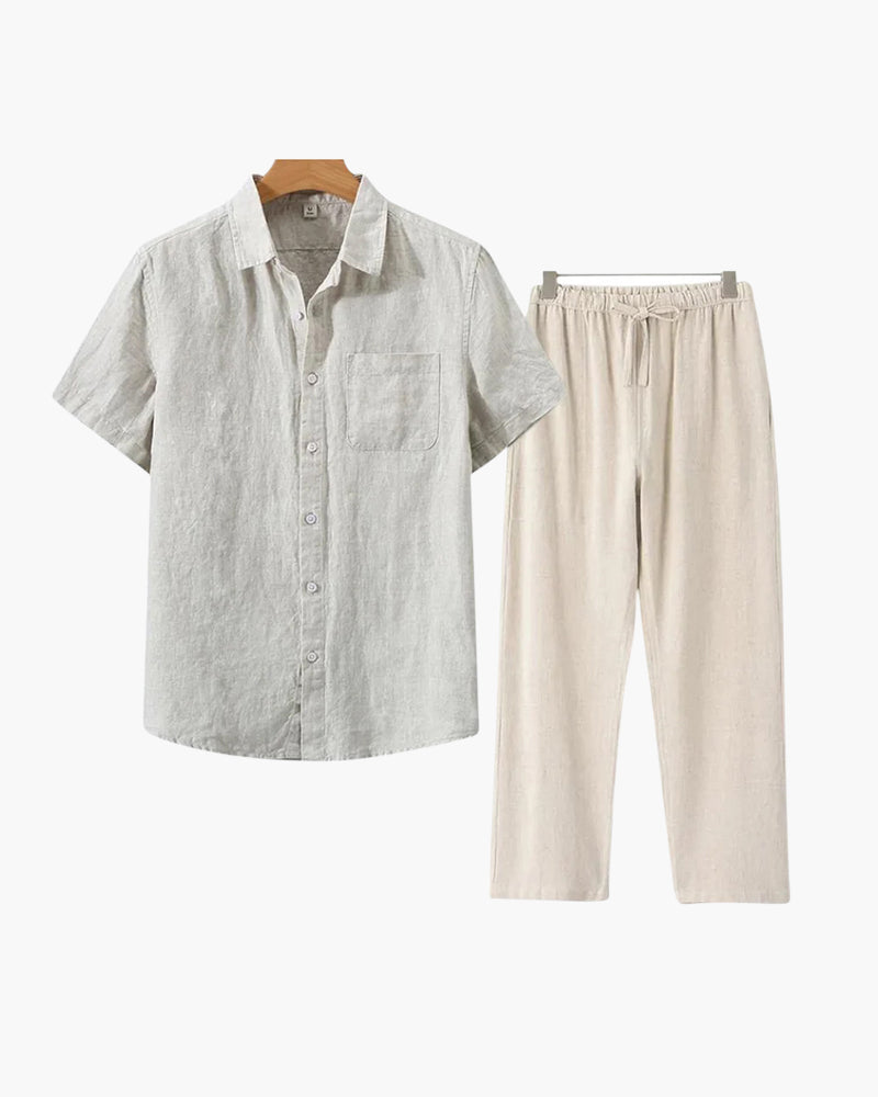 Combo de Playera y Pantalón de Lino