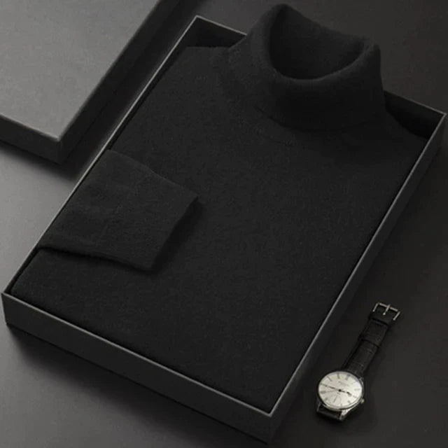 Suéter de Cashmere Cuello Alto para Hombre