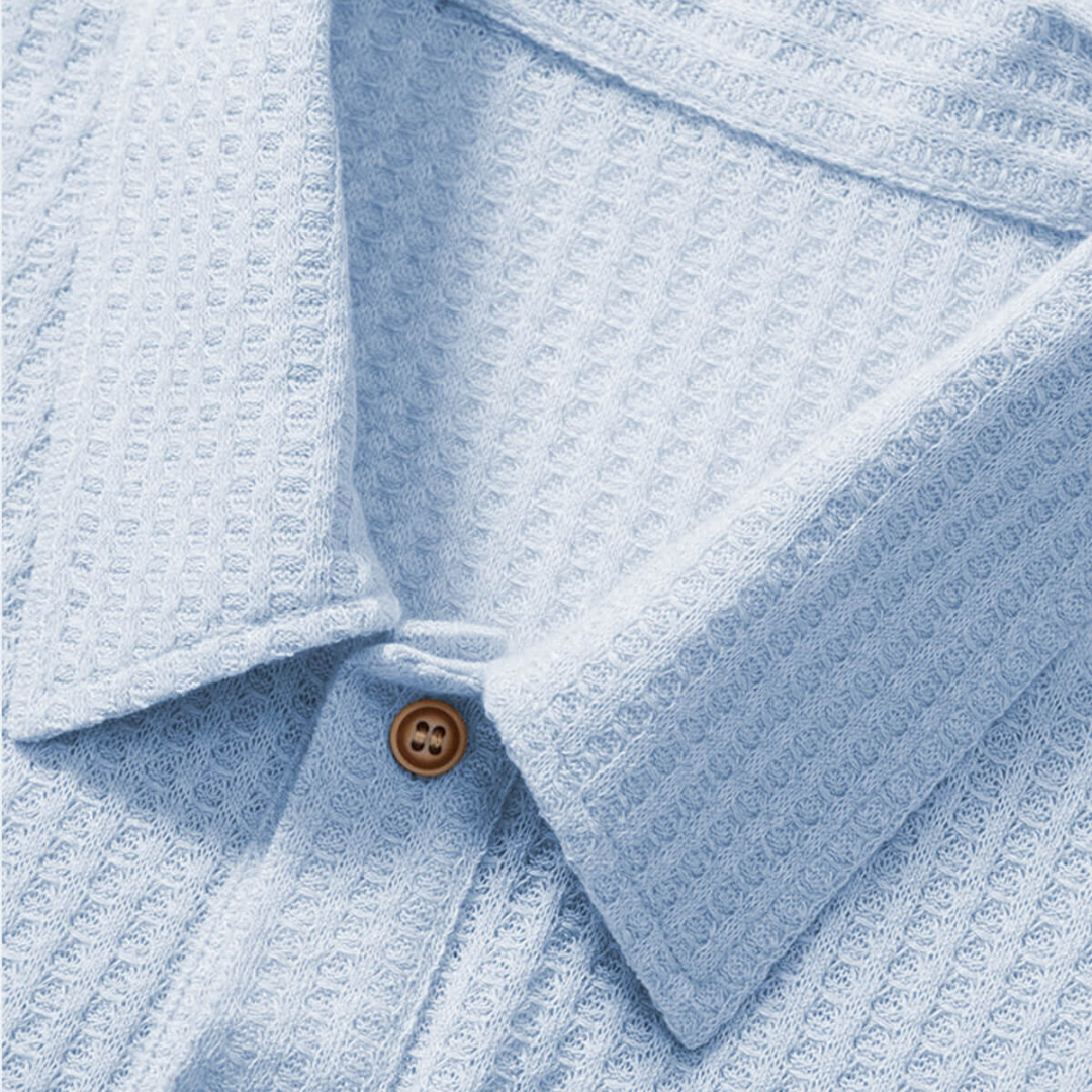 Polo de Punto Waffle para Hombre
