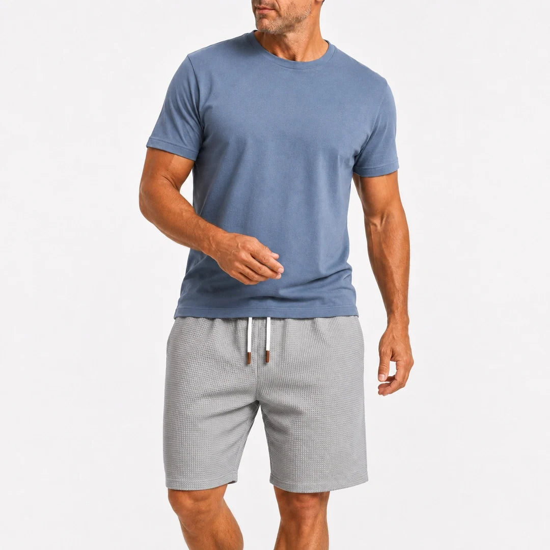 Short Casual de Tejido Waffle para Hombre