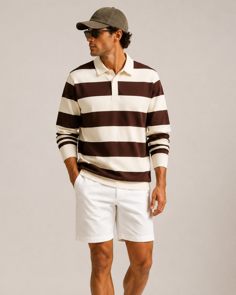 Polo Rugby de Rayas para Hombre