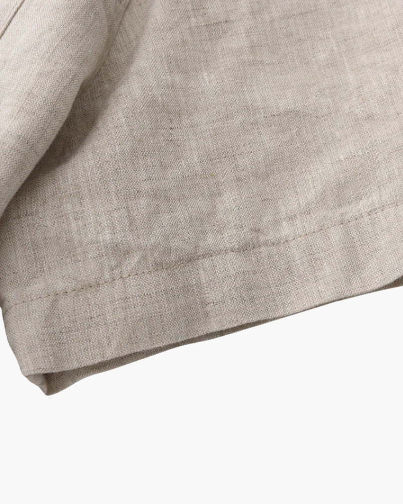 Camisa de Lino Manga Corta para Hombre