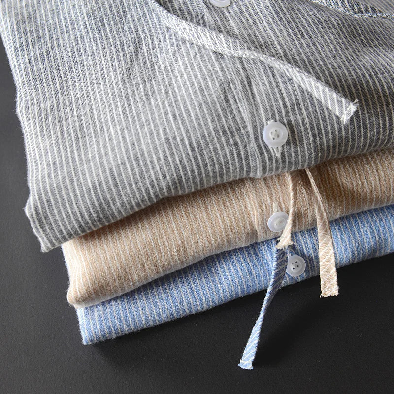 Sudadera de Lino con Capucha para Hombre