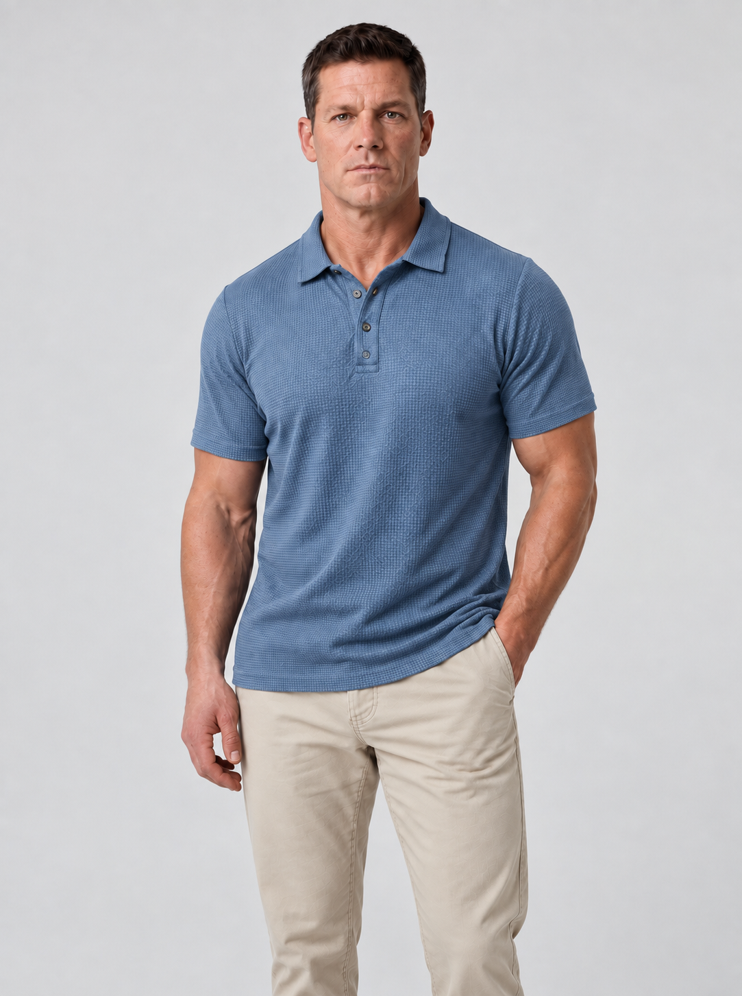 Playera Polo Elástica para Hombre