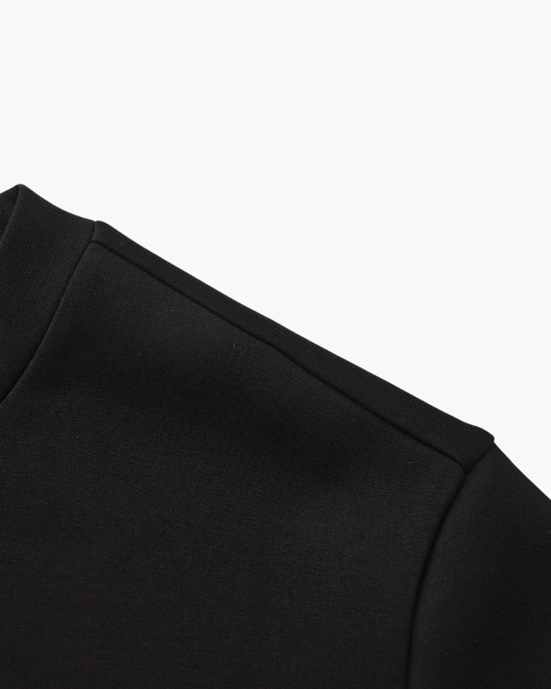 Sudadera de Cuello Redondo en Modal y Algodón