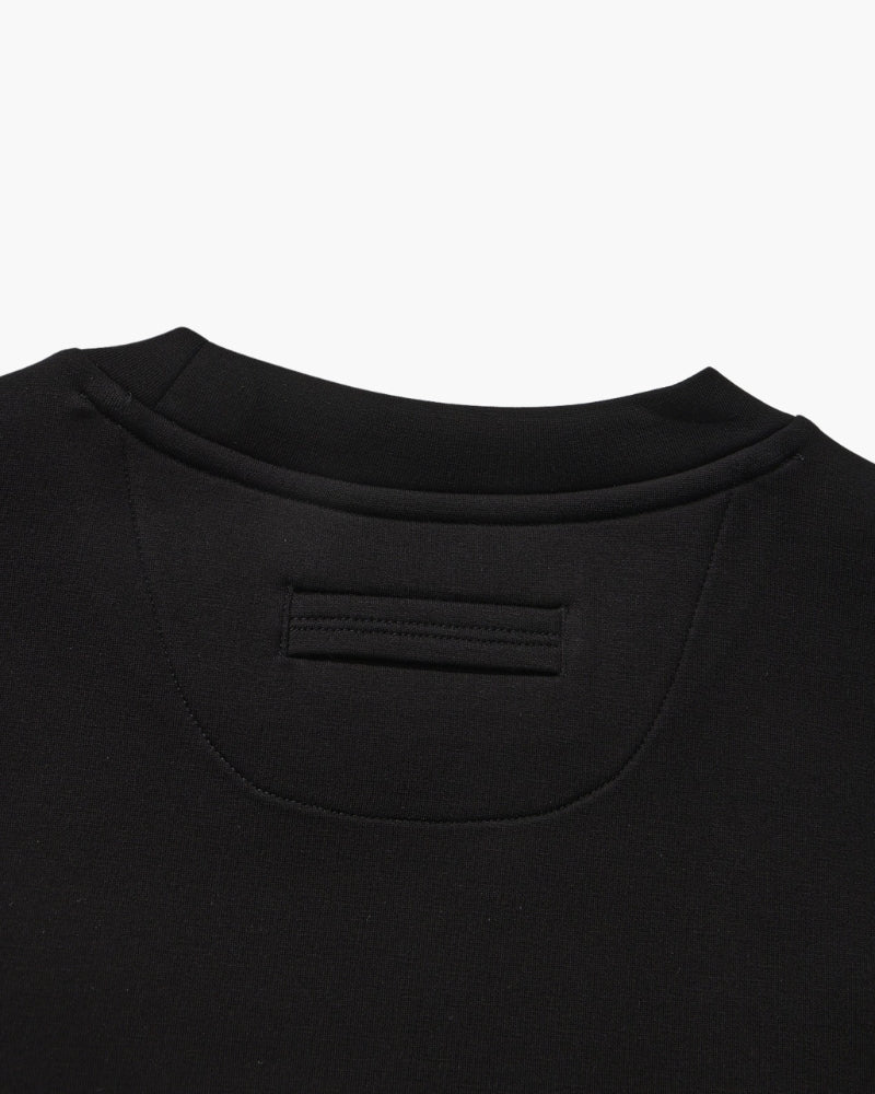 Sudadera de Cuello Redondo en Modal y Algodón