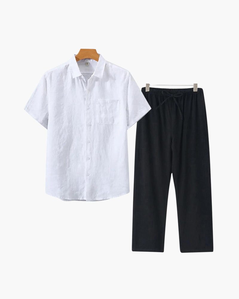 Combo de Playera y Pantalón de Lino