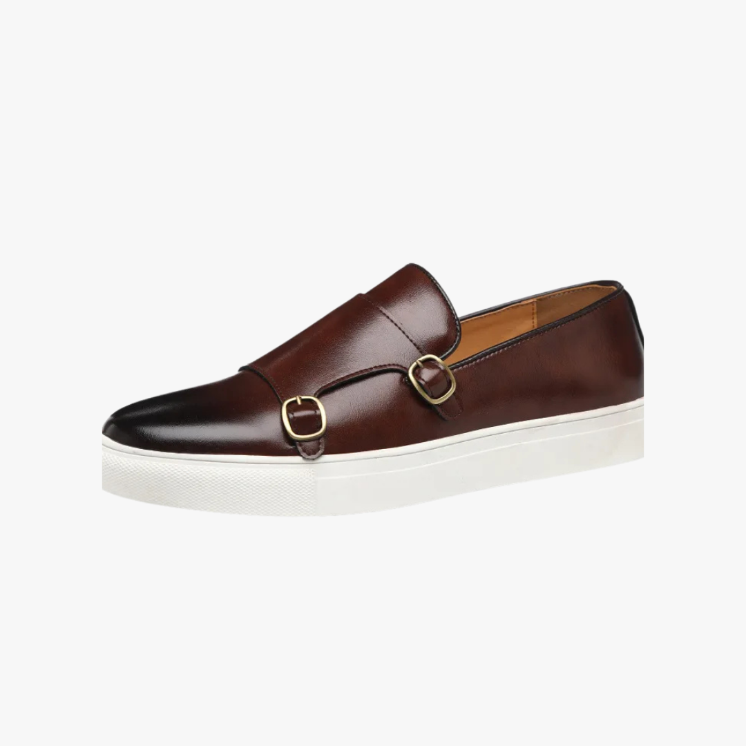 Mocasines de Piel con Hebilla para Hombre
