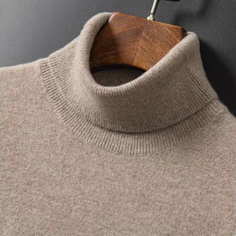 Suéter de Cashmere Cuello Alto para Hombre