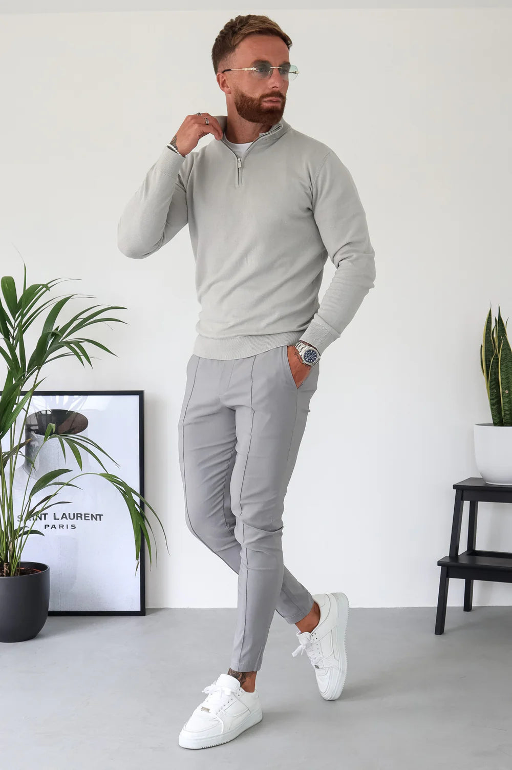 Suéter Half-Zip Versátil para Hombre