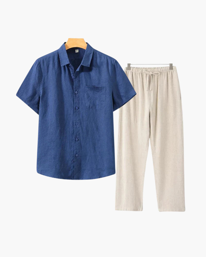 Combo de Playera y Pantalón de Lino
