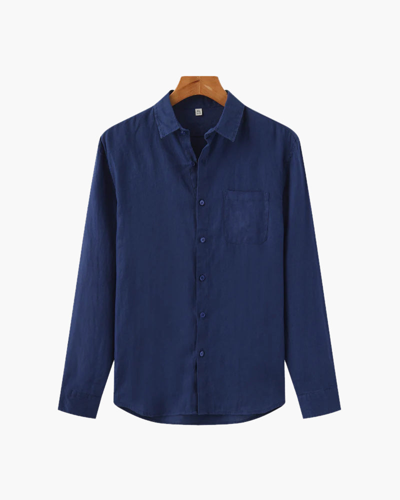 Set de Cena: Camisa Azul y Mocasines