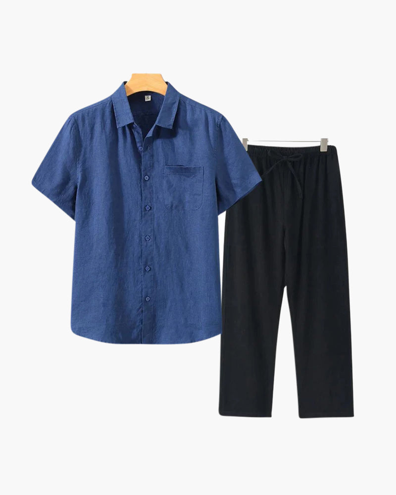Combo de Playera y Pantalón de Lino