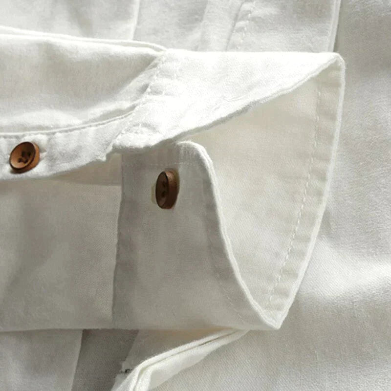 Camisa de Cuello Grandad para Hombre