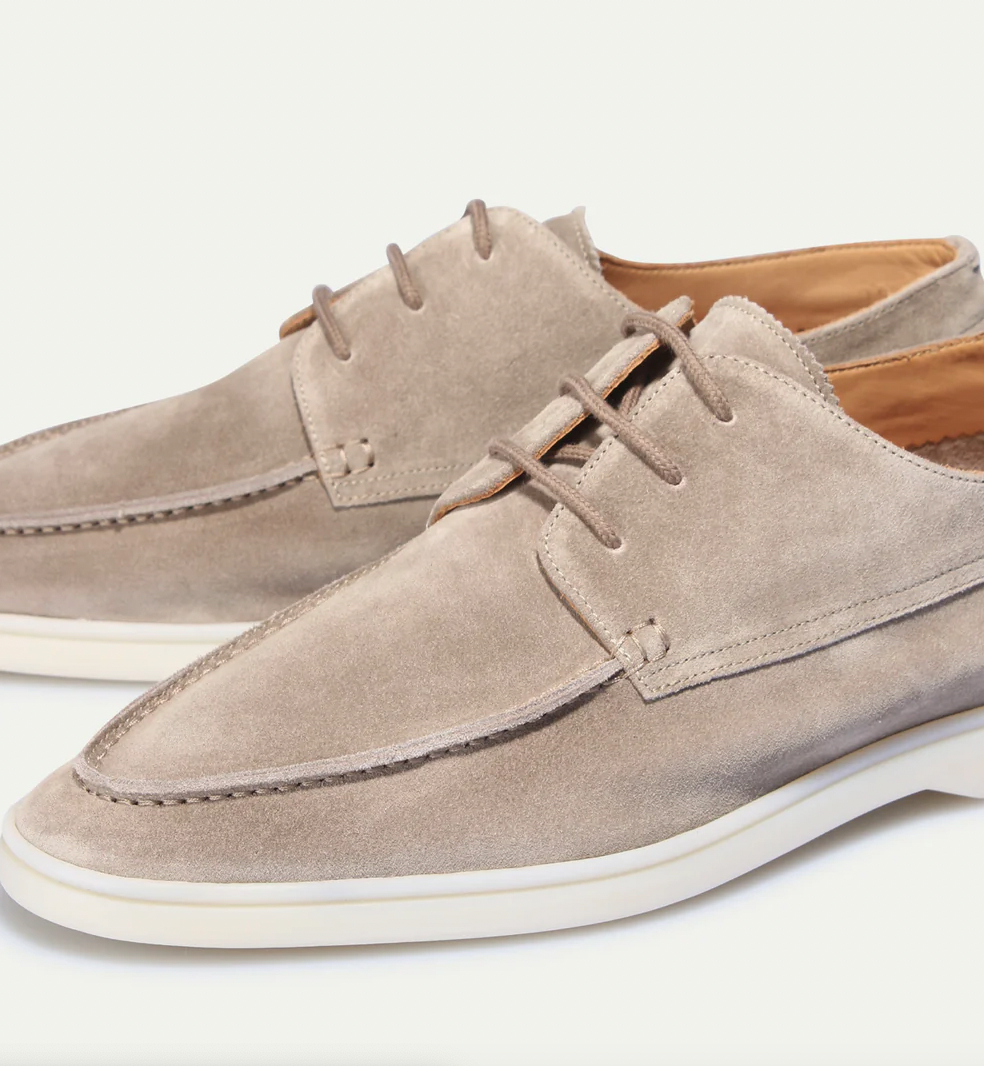 Mocasines de Piel con Suela de Goma para Hombre